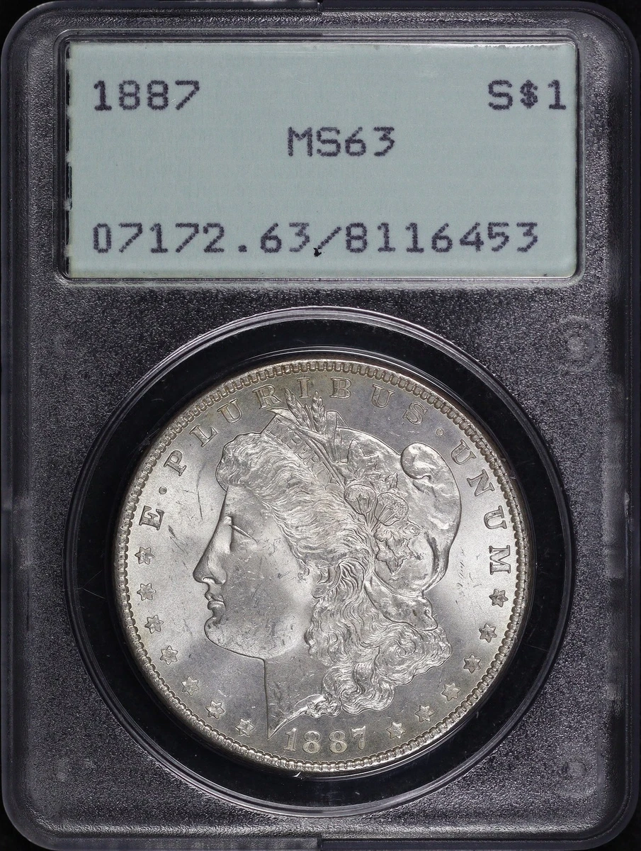 MS 63 Graded 1887 Year Morgan US Dollars (1878-1921) for sale | eBay