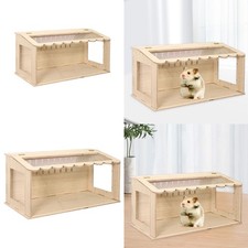 Scatola per cova per pulcini, pollaio per quaglie, gabbia per criceti in legno