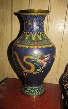 亚洲古董景泰蓝龙在中国古董花瓶| eBay