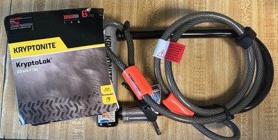 Kryptonite KryptoLok STD U-Lock with 4' Flex Cable and Bracket