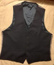 Moss - ciemnoniebieska kamizelka z ciemnozieloną podszewką (46R 117cm)