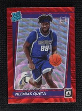 2021-22 Panini Donruss Optic Rated Rookie Red Wave Prizm Neemias Queta #156 0y0q