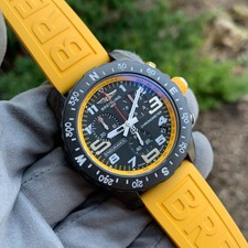 Breitling Endurance Pro Chronograph X82310 44mm Yellow Wristwatch Papers 5