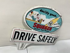 Vintage License Plate Topper - Squeeze