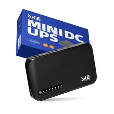 Mini UPS DC 20000mAh Battery Backup Surge Protector 20000mAh, Black