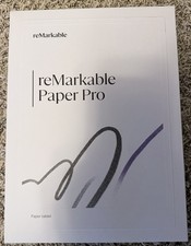 reMarkable Paper Pro 11.8" Paper Tablet, Marker Plus, Book Folio. New Unopened.