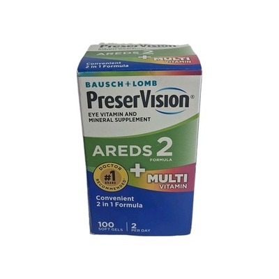 AREDS 2 + Multivitamin Formula for Eye Health   100 Softgels Exp.04/2026