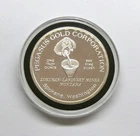 1984 Pegasus Gold Zortman Landusky Mines Montana 1 Oz .999 Silver Proof Round