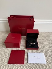 Cartier LOVE Bracelet Classic  18ct White Gold Size 18 Full Set Cartier Service