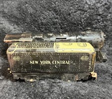 Vintage Marx New York Central Passenger Train Lot Tender Engine Shell Tin Litho