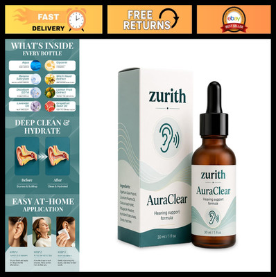 Natural Ear Cleaning Drops for Wax Softening & Hydration, 30ml - Easy Use!