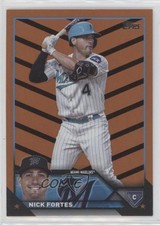 2023 Topps Update Orange & Black Foil Nick Fortes #US73 0wp8