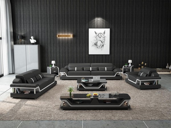 Sofagarnitur 3 2 1 Sitzer Sofa Sitz Couch Polster Garnitur Moderne Couchen Neu-image