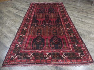 Anatolian Vintage Turkish Rug HandMade Turkish Tribal Geometric Rug 4x8 Ft