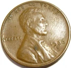 1936-S Lincoln Wheat Cent - #9363-59