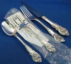 SIR CHRISTOPHER-WALLACE STERLING 4 PIECE LUNCH PLACE SETTING(S)-FRENCH BLADE