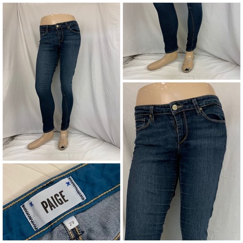 Paige Jeans Sz 29 Blue Cotton Poly 