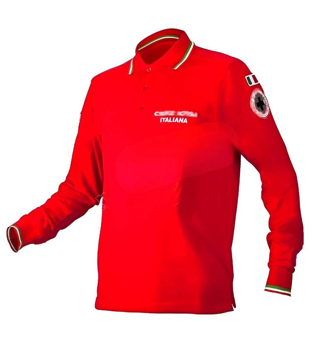 Croce Rossa Italiana Polo Bianca E Rossa Polo Croce Rossa Italiana