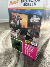 inflatable movie screen and projector