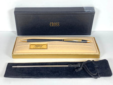 VINTAGE CROSS CLASSIC CENTURY CLASSIC BLACK BALLPOINT PEN 2502 U.S.A. MADE