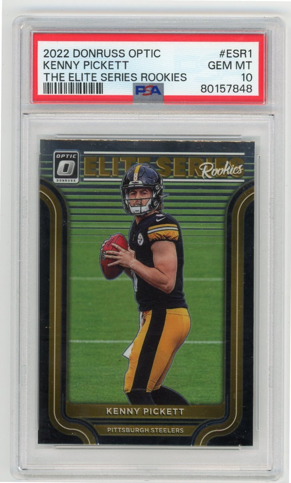 KENNY PICKETT RC PSA 10 GEM MINT 2022 OPTIC ELITE SERIES ROOKIES