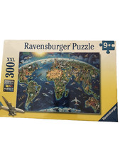 Ravensburger Puzzle World Landmarks Map 300 XXL Piece 19 X 14 New