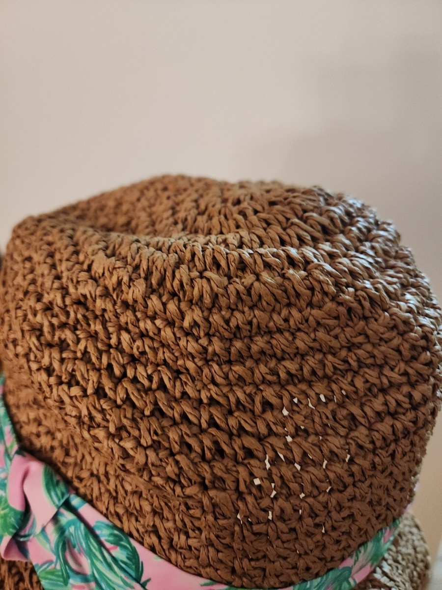 NEW Lilly Pulitzer Fedora Pink Blossom Poolside Hat | eBay display picture 2