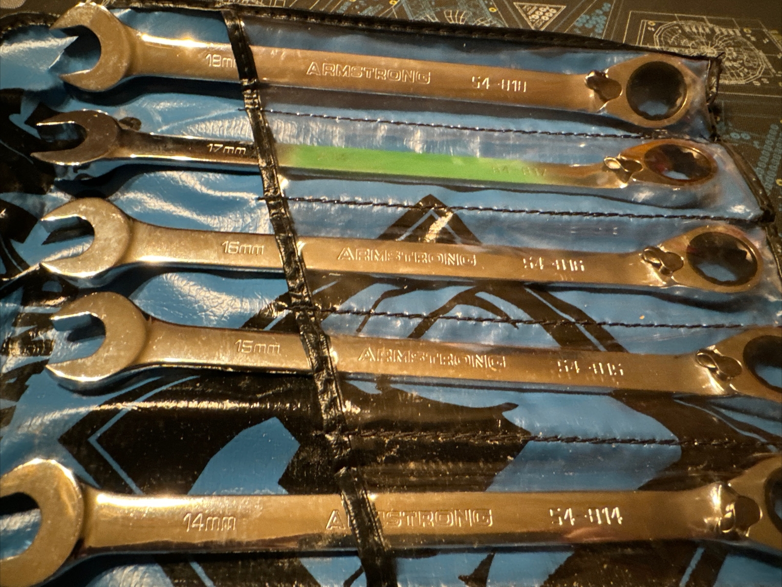 Armstrong Industrial Tools 9 Piece Metric Ratcheting Combination Set 1810mm eBay