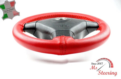 FUR ACURA TL 95-01 ROT LEDER-LENKRADABDECKUNG, DUNKELROT 2 STIT - Picture 5 of 11