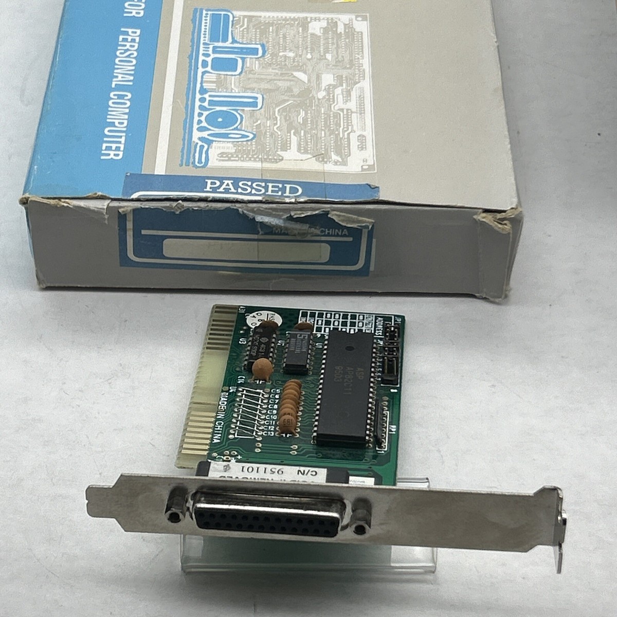 NEW 8bit ISA PARALLEL PORT Card Addressable IRQ 8-Bit PC XT AT