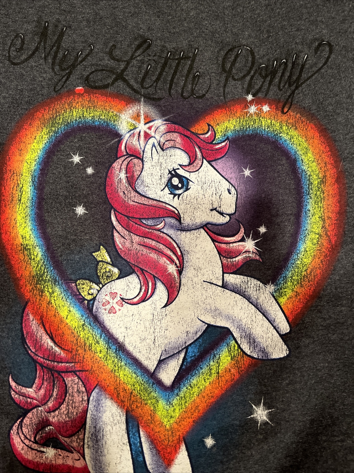 Maglione My Little Pony grigio pile felpa girocollo donna medio large