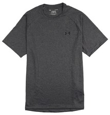 UNDER ARMOUR UA Tech 2.0 Logo Training T-Shirt 2XL XX-Large Carbon Heather Loose