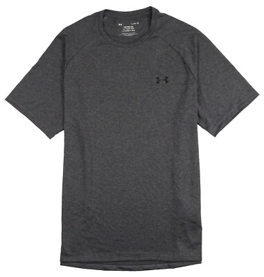 UNDER ARMOUR UA Tech 2.0 Logo Training T-Shirt XL X-Large Carbon Heather Loose