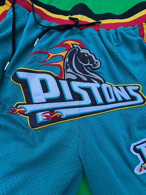 Just Don NBA Detroit Pistons Men's Basketball Shorts Size