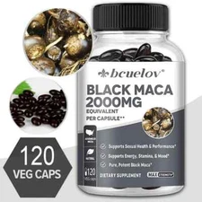 Black Maca Root 2000 Mg (4:1 Extract) 120 Endurance Mood Capsules