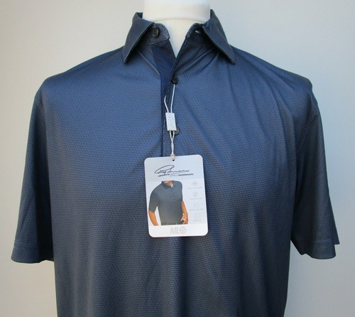 Men's Greg Norman ML75 Polo Shirt Short Sleeve Play Dry Black Blue S M L XL BNWT - Picture 68 of 95