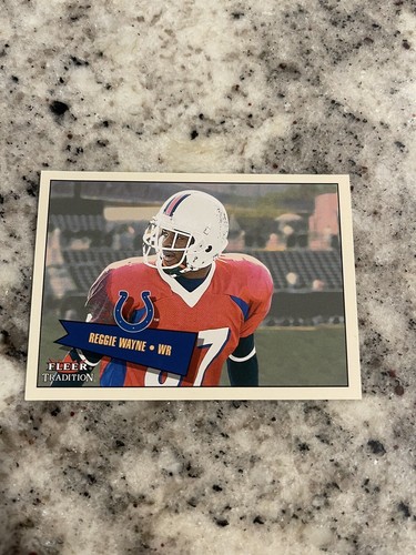 2001 FLEER TRADITION REGGIE WAYNE #409 HOF ROOKIE CARD /699 - Picture 2 of 3