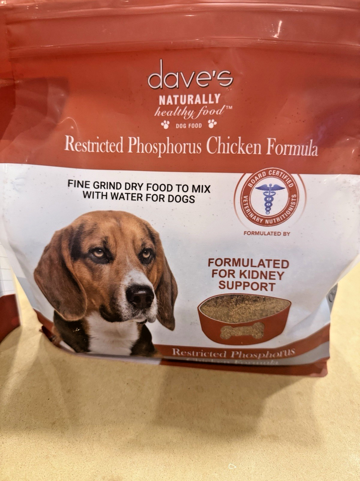 Dry Dog Food Chicken Crumble 4 Lb Bag