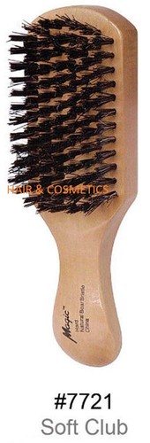 HARD OR SOFT SINGLE WOOD BRUSH BOAR & PLASTIC BRISTLES BY MAGIC COLLECTION !! - Picture 3 of 7