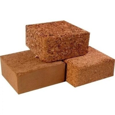 Coco Peat Block - 5kg,  Agricultural and nursery farm,  colour- brown.