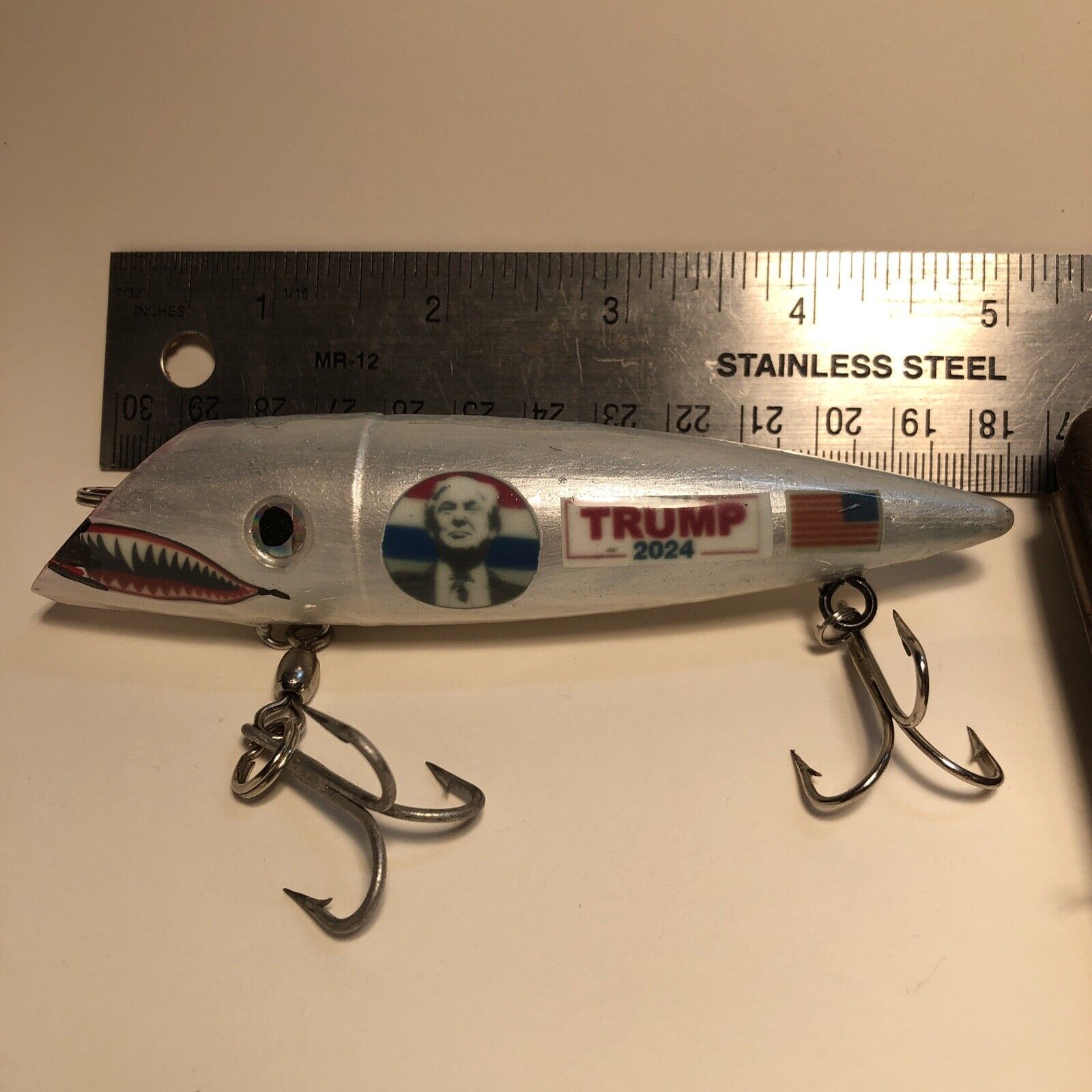  Vintage Donald Trump Fishing Lure Plastic, Bomber Style, Hand Paint 