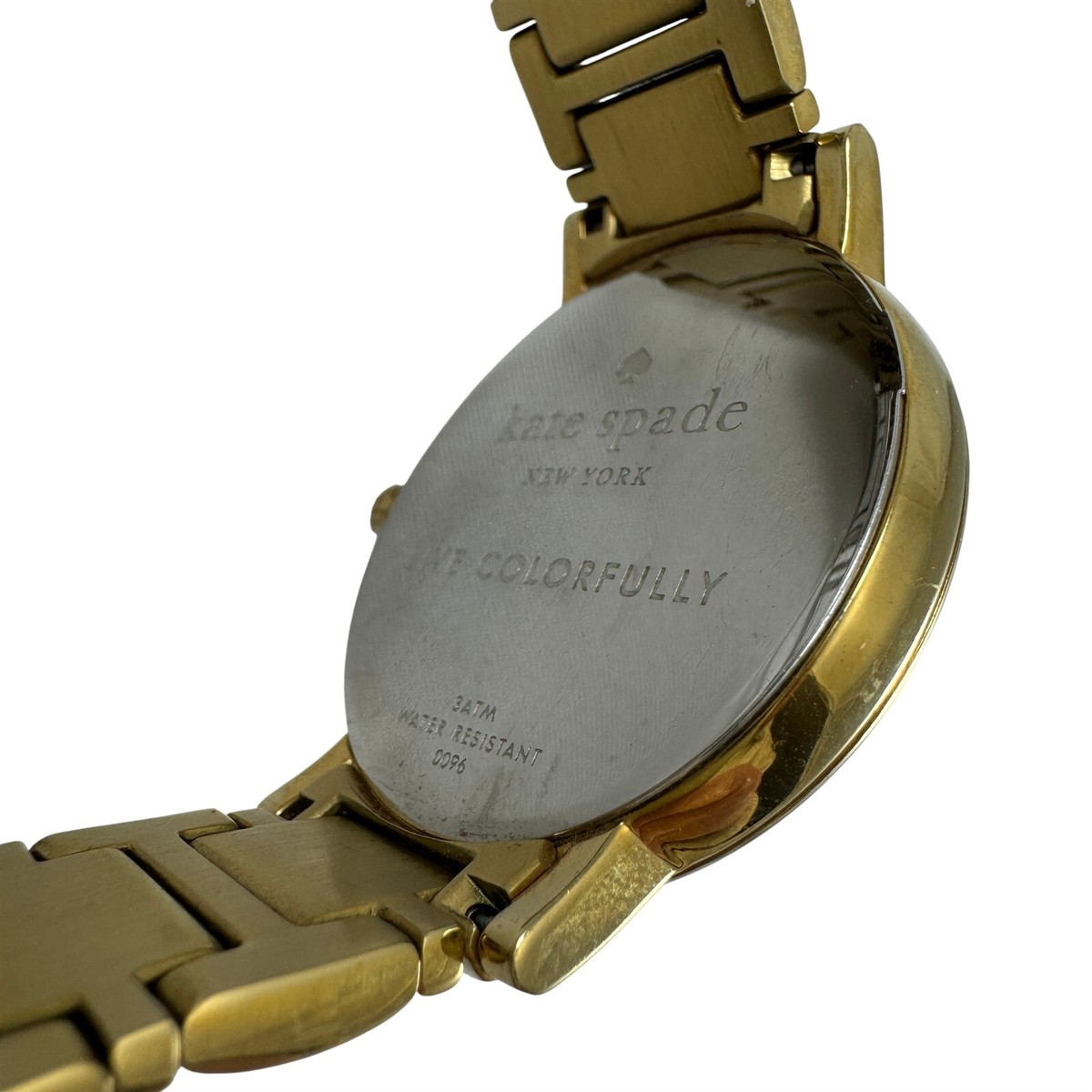 Kate Spade Gramercy Ladies Bracelet Watch Gold Tone Needs 