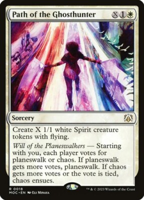 Path of the Ghosthunter - MOC  - Rare - MTG Magic Pack fresh