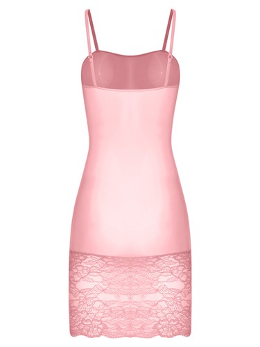 Women Sleeveless Sheer Lace Mini Dress Dating Night Underwear Nightclub Wear - Picture 43 of 89