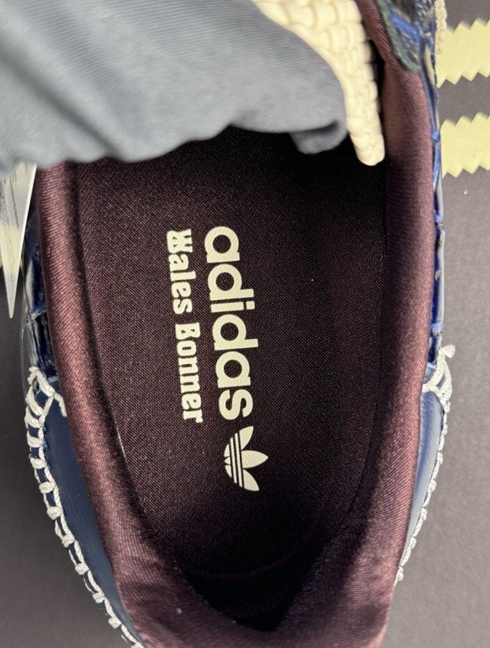 Adidas X Wales Bonner - Adidas Samba Navy Croc Sneakers Size: UK7