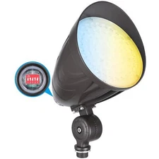 LEONLITE 35W 3CCT Bullet LED Spotlight Flood Light Dusk to Dawn, Dimmable Fla...