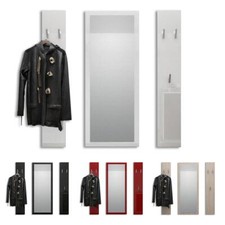 Garderoben Set Paneel Wandgarderobe Wandhaken Spiegel Flur Möbel Spot Hochglanz