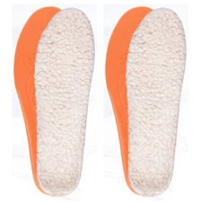 Knixmax Winter Lambswool Insoles for Men's Women Causal Shoes Boots Insoles Size