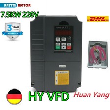 「EU」HY 7.5KW 10HP 220V VFD Variable Frequency Drive Inverter Single Phase to 3ph