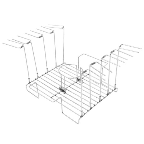 Stainless Steel Barbecue Grill Rack for Chicken Legs Grilled Roaster Bbq